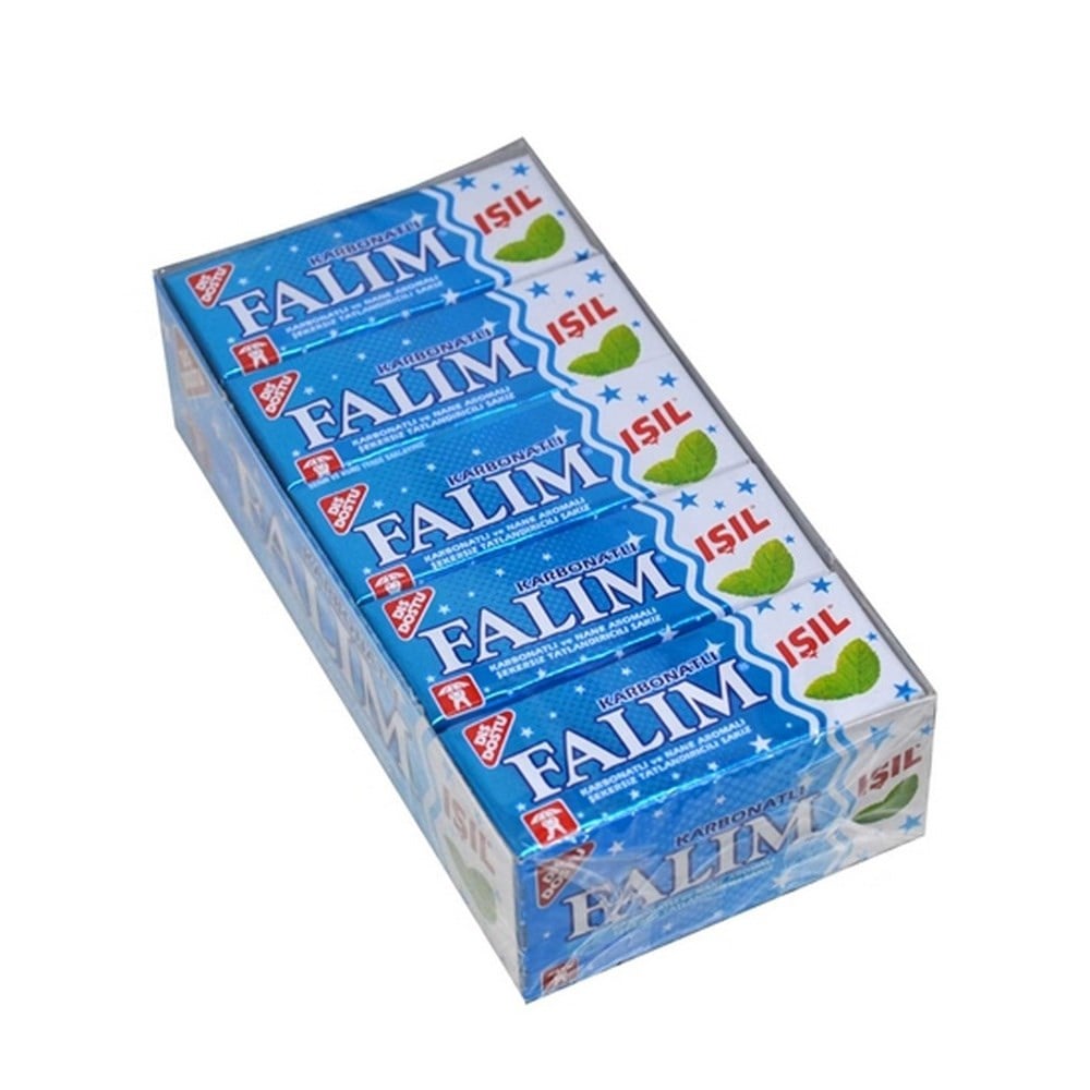 Falım 5 li Işıl Karbonatlı ve Nane Aromalı Şekersiz Sakız x20 li Paket