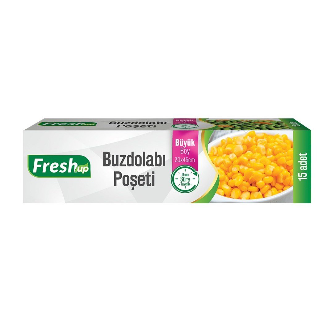 Fresh Up Buzdolabı Poşeti Büyük Boy 30x45 Cm 30 Adetli