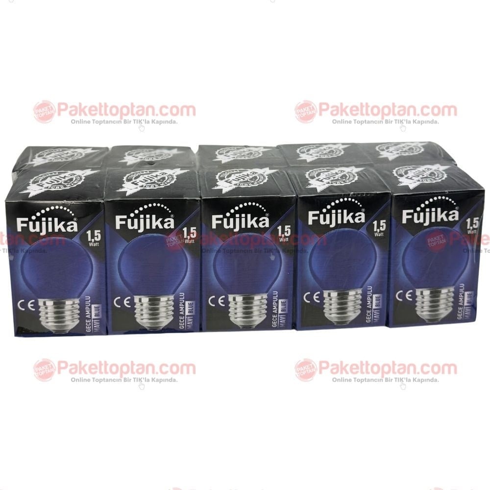 Fujika Led 1,5 Watt Gece Ampulü Mavi x10 lu Paket