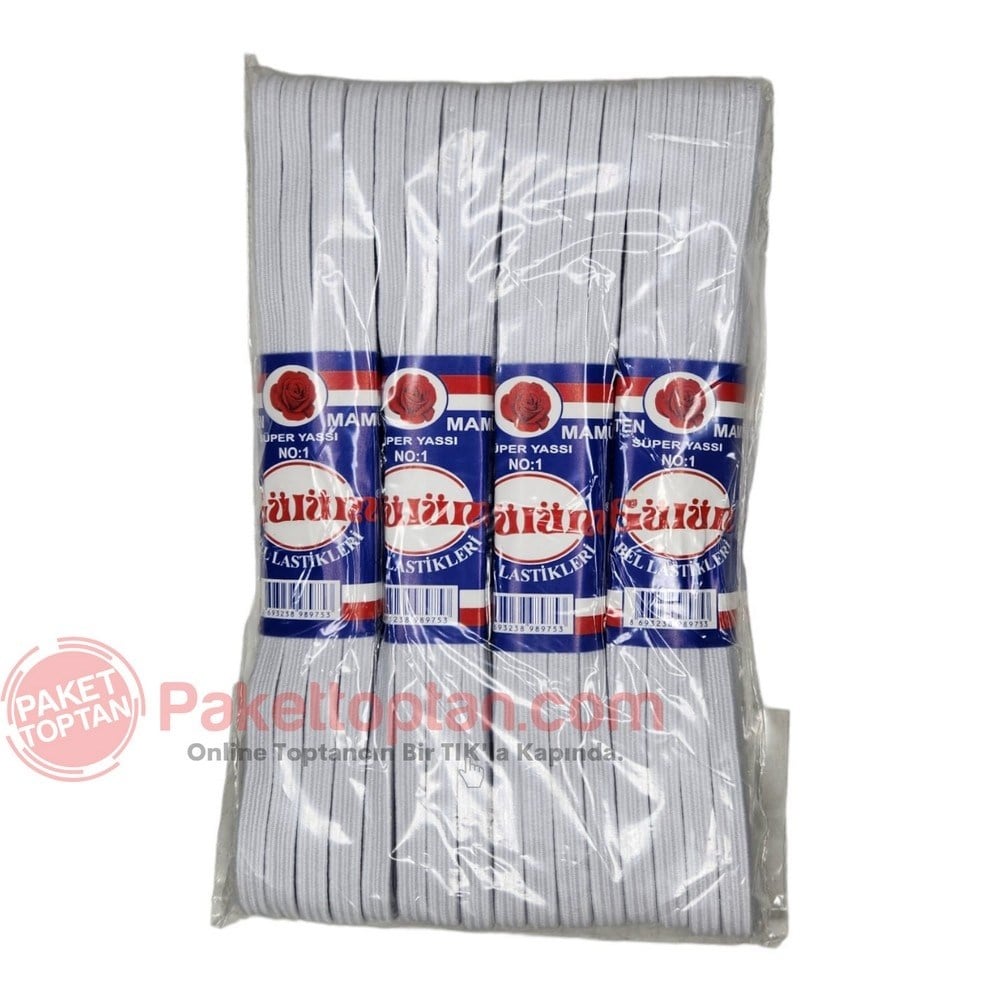 Gülüm 10 Mt Yassı Bel Lastiği No:1 x4 lü Paket