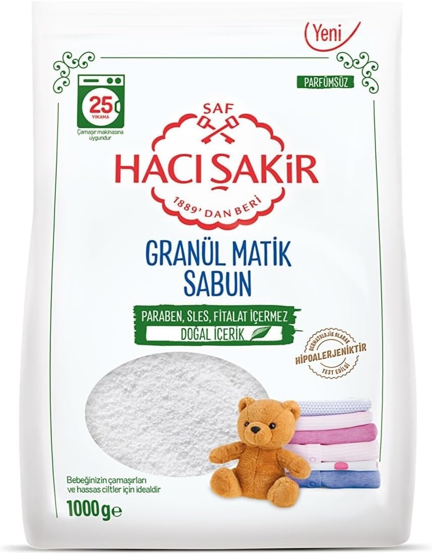 Hacı Şakir Granül Matik Sabun1 Kg