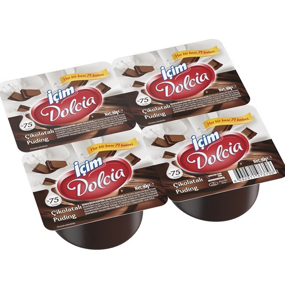 İçim Dolcia Puding Çikolatalı 4x60 gr
