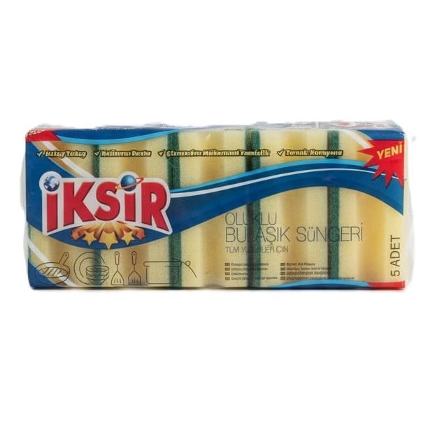 İksir 5 li Oluklu Sünger