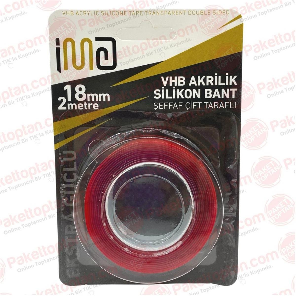 İma Şeffaf Çift Taraflı Bant 18 mm - 2 Metre