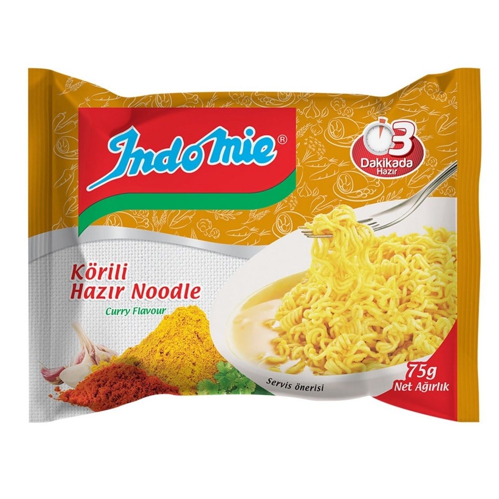 İndomie Köri Noodle 75 gr x40 lı Koli
