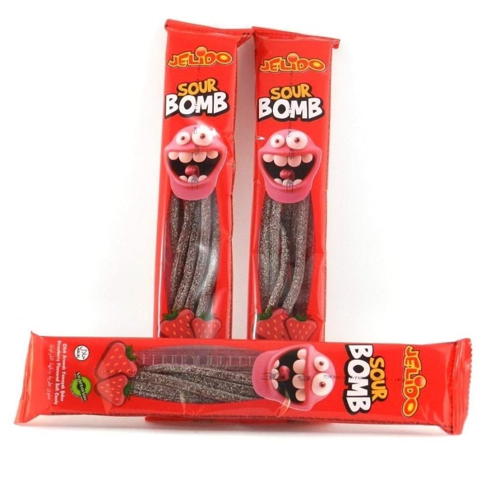 Jelido Sour Bomb 30 Gr Çilek x24 lü Paket