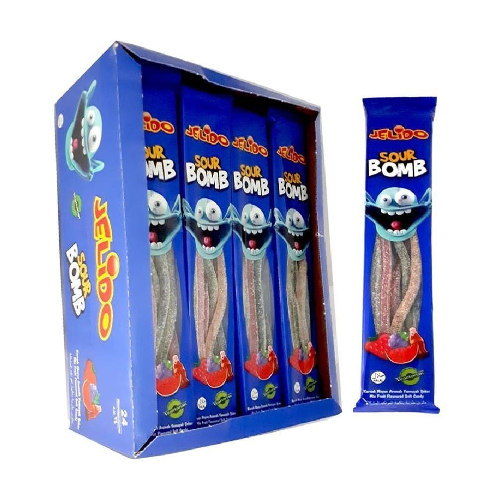 Jelido Sour Bomb 30 Gr Karışık Meyve x24 lü Paket