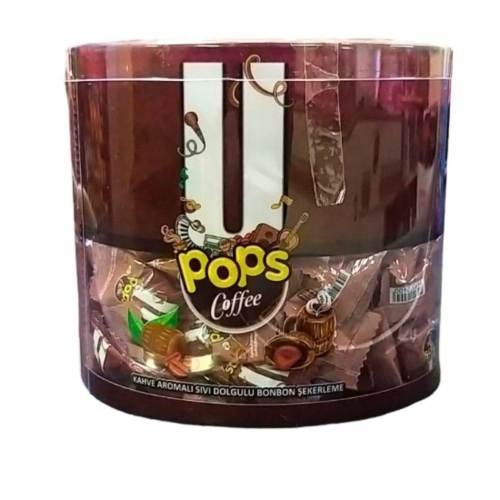 Jox Pops Coffee Kahve Aromalı Sıvı Dolgulu Bonbon 200 Adet