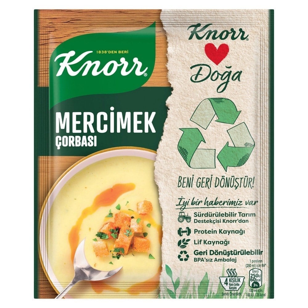 Knorr Çorba Mercimek Çorbası x12 li Paket