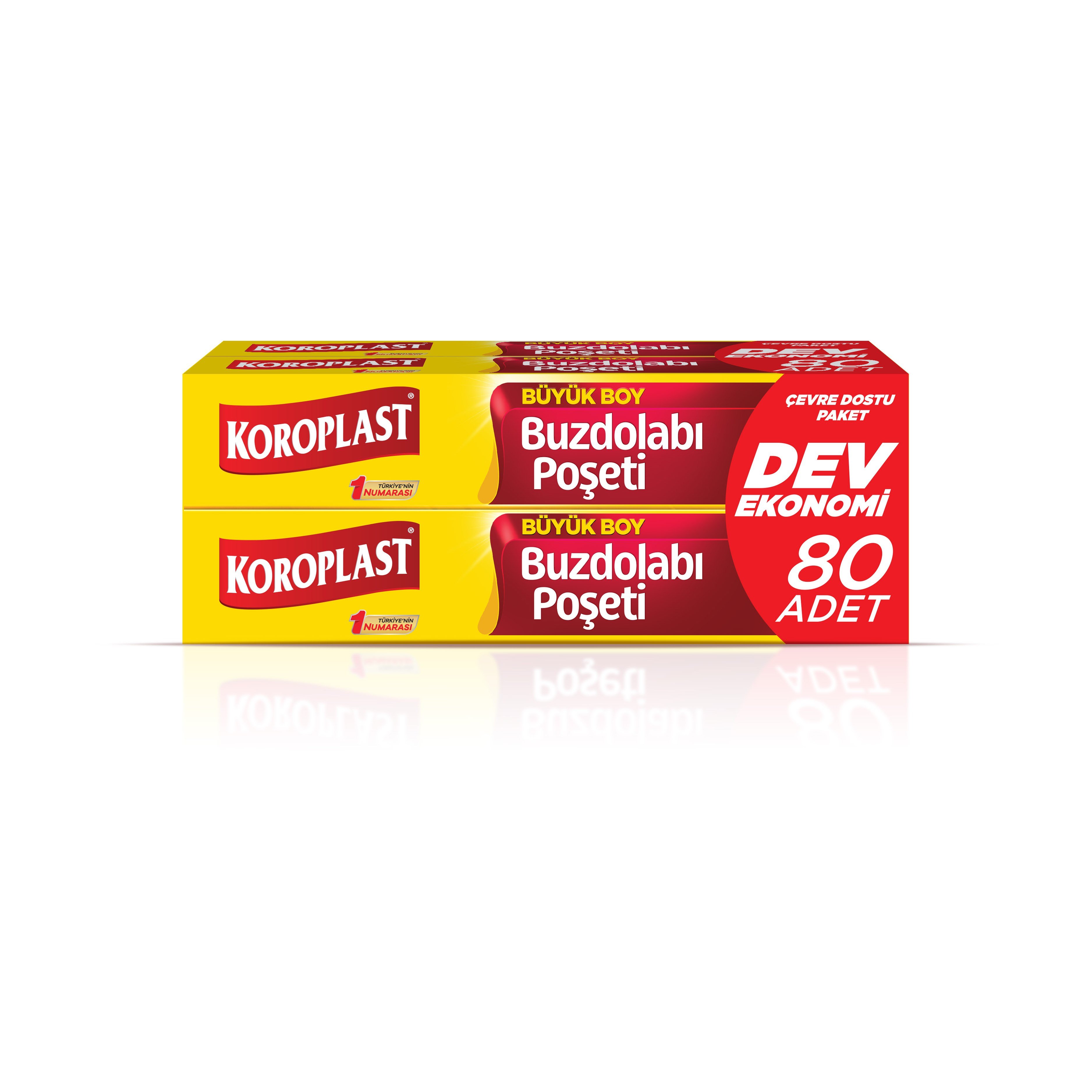 Koroplast Buzdolabı Poşeti Dev Ekonomi Büyük Boy 30x42 Cm 80 Adetli