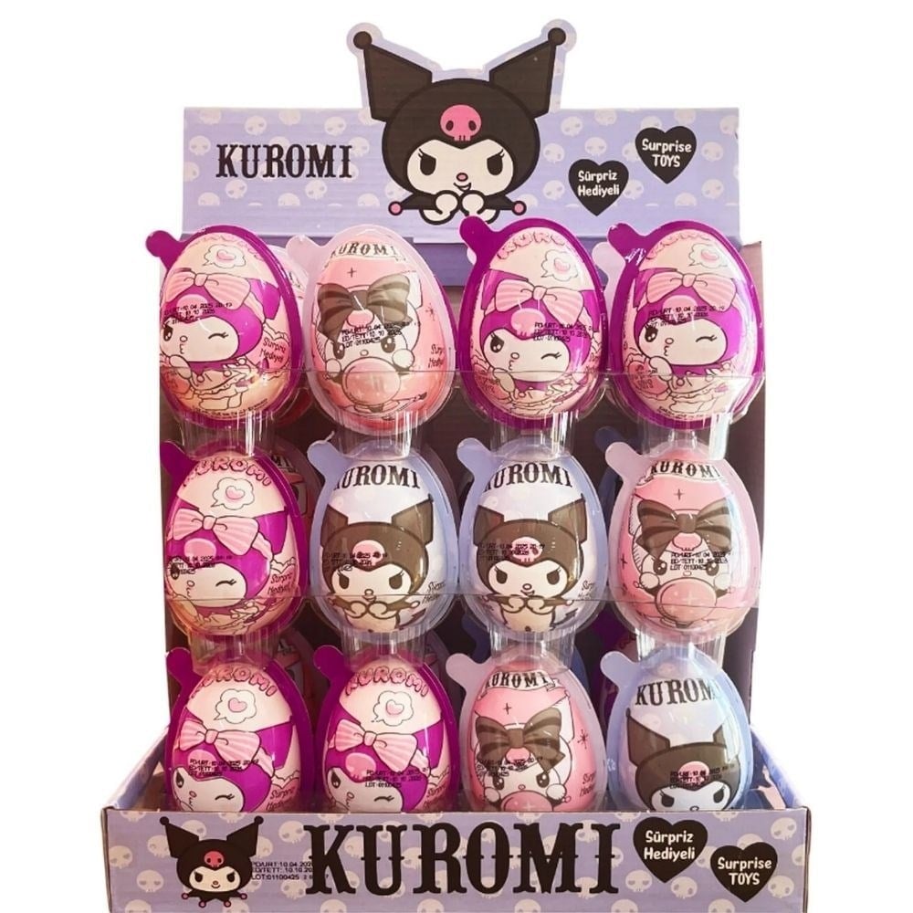 Kuromi Oyuncaklı Sürpriz Yumurta 17,5 Gr x24 lü Paket