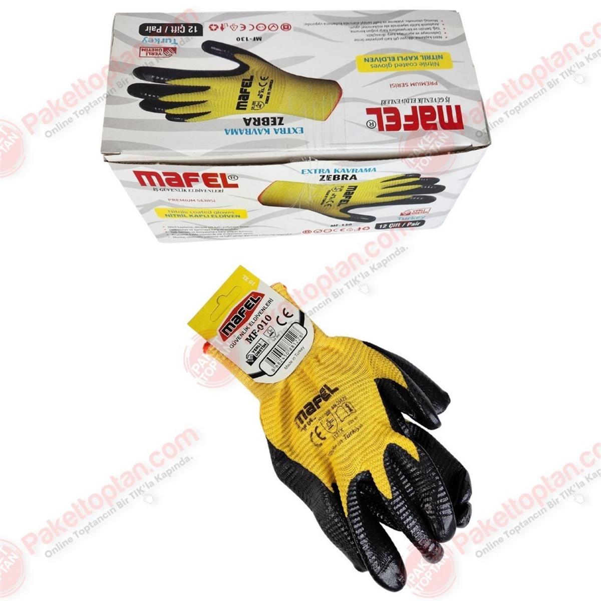 Mafel MF-130 Sarı İş Eldiveni 10 No 