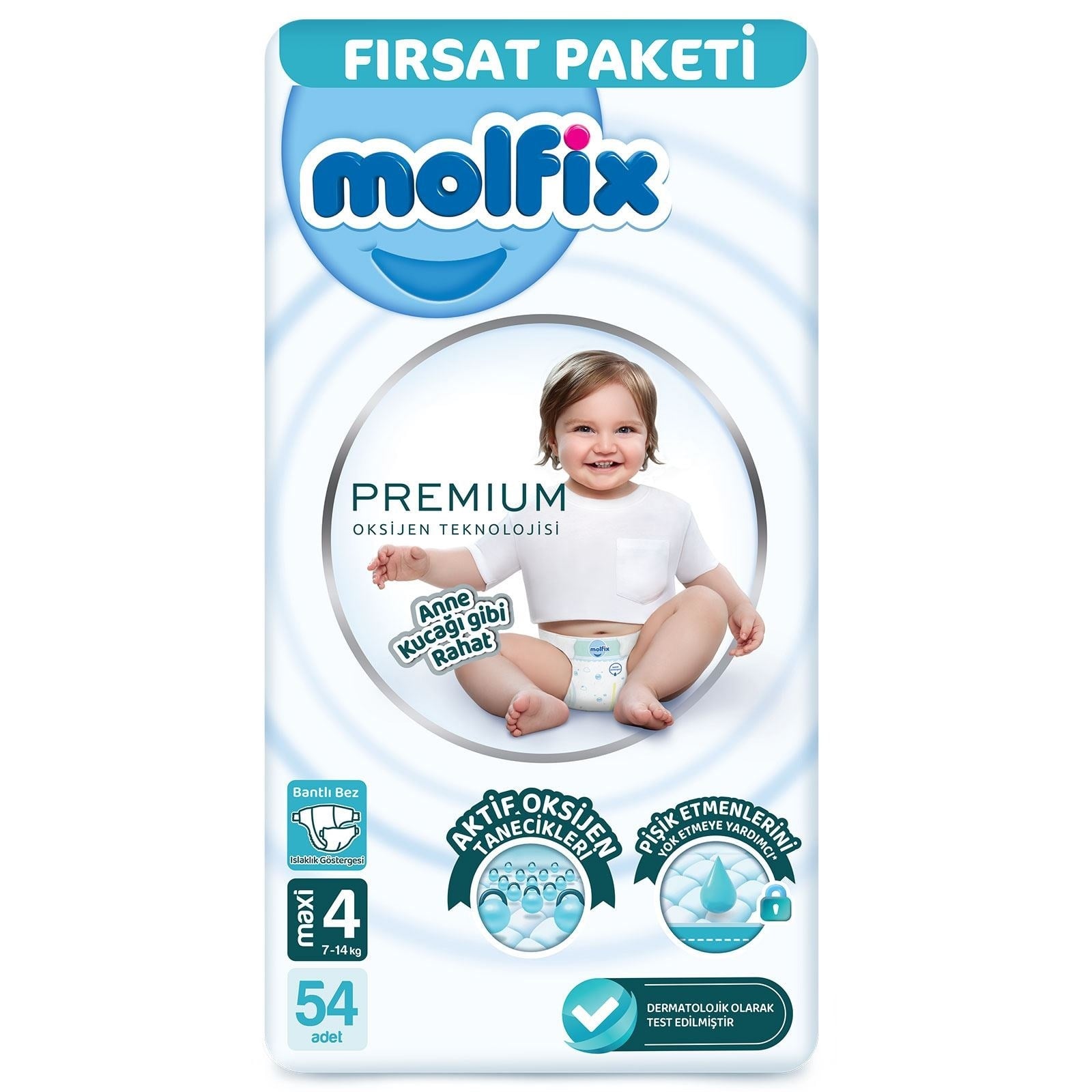 Molfix Fırsat Paketi 4 Numara Premium 54 Adetli