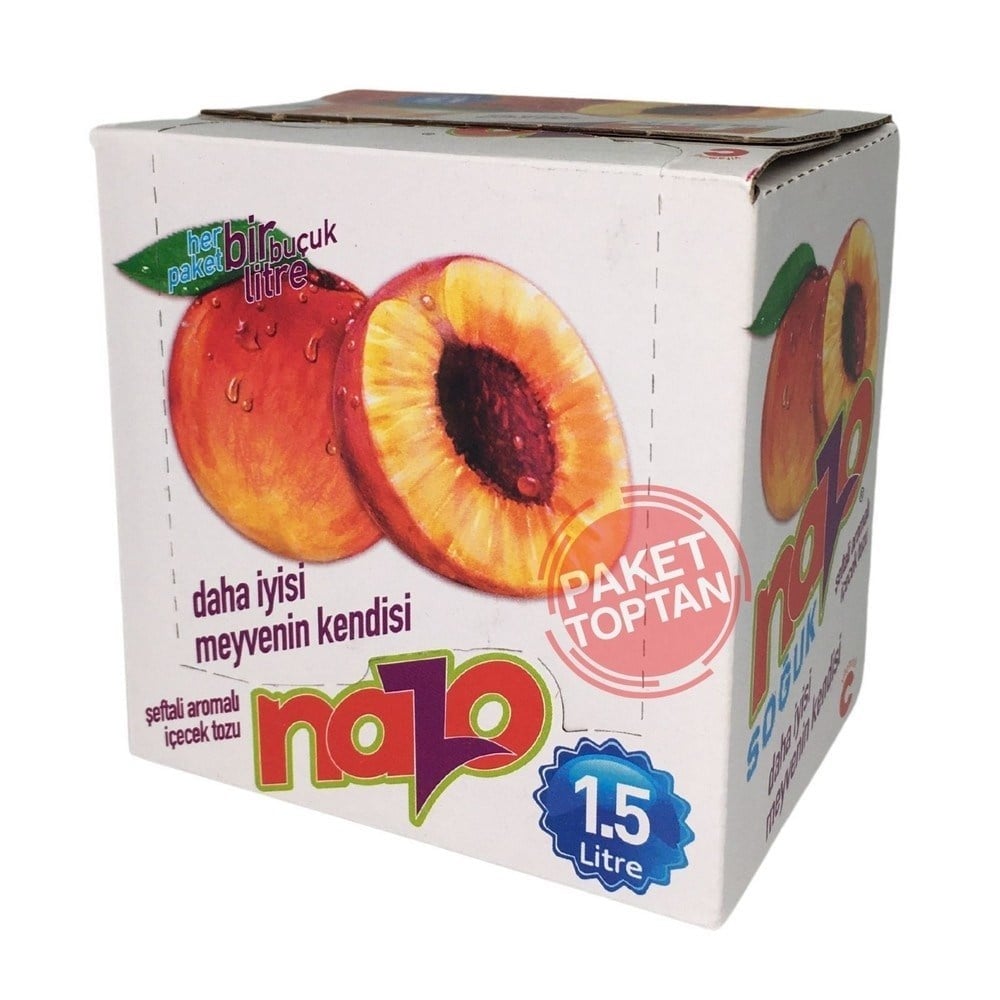 Nazo 9 Gr Şeftali Aromalı Toz İçecek x24 lü Paket