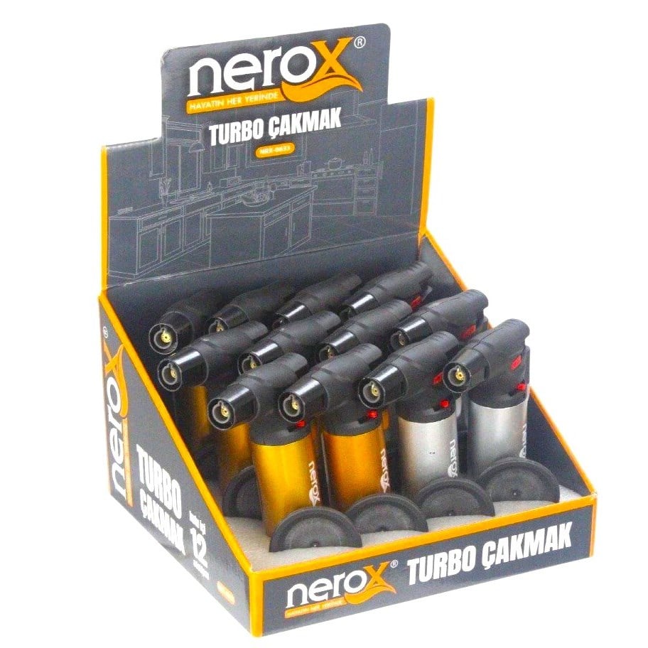 Nerox Turbo Pürmüz Çakmak NRX 0633 x12 li Paket