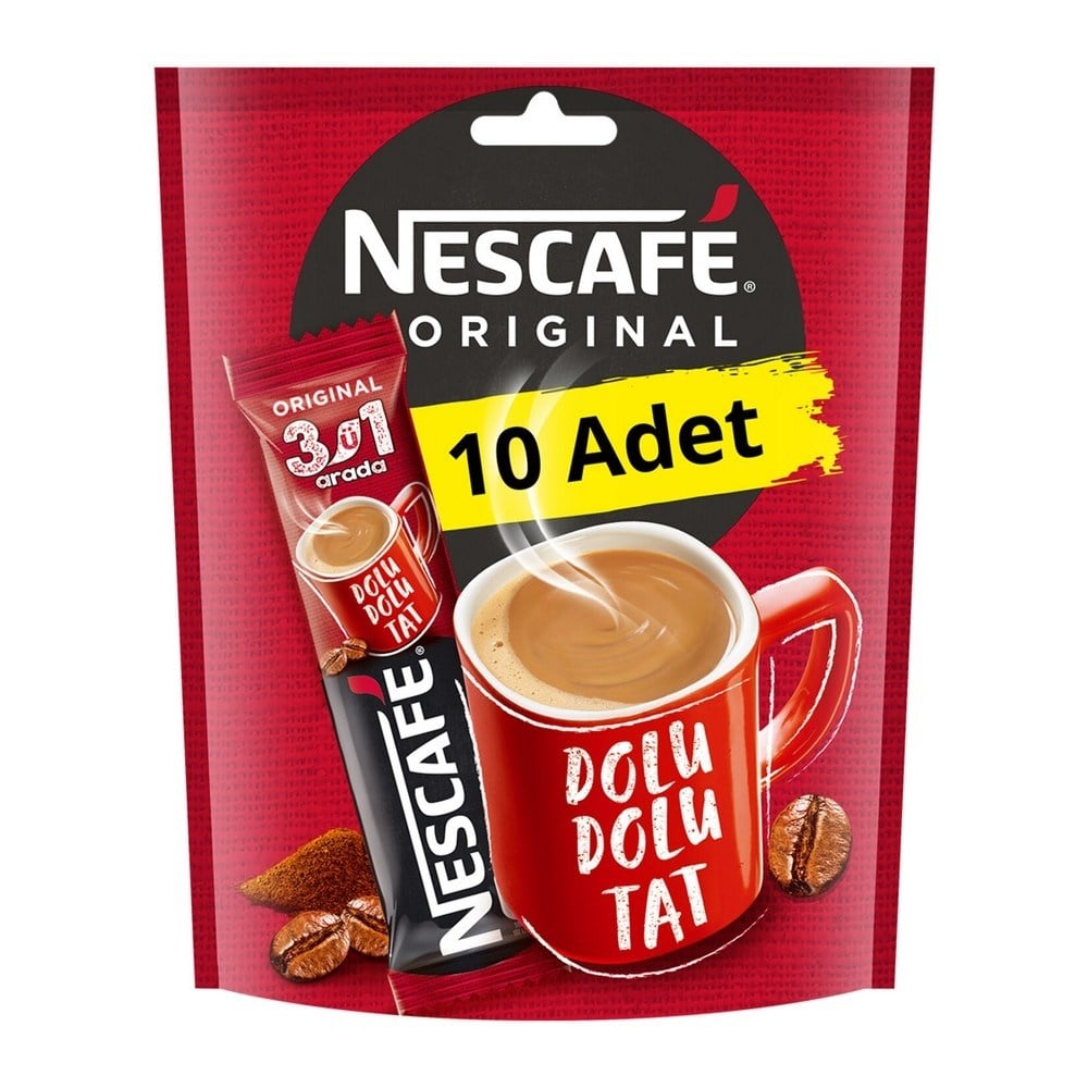 Nescafe 10 lu Poşet 3ü 1 Arada 17,5 Gr