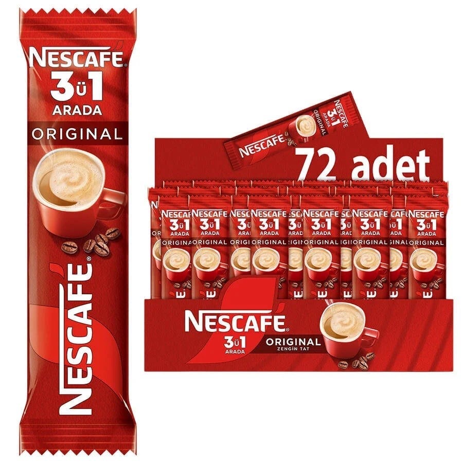 Nescafe 3 ü 1 Arada Original x72 li Paket