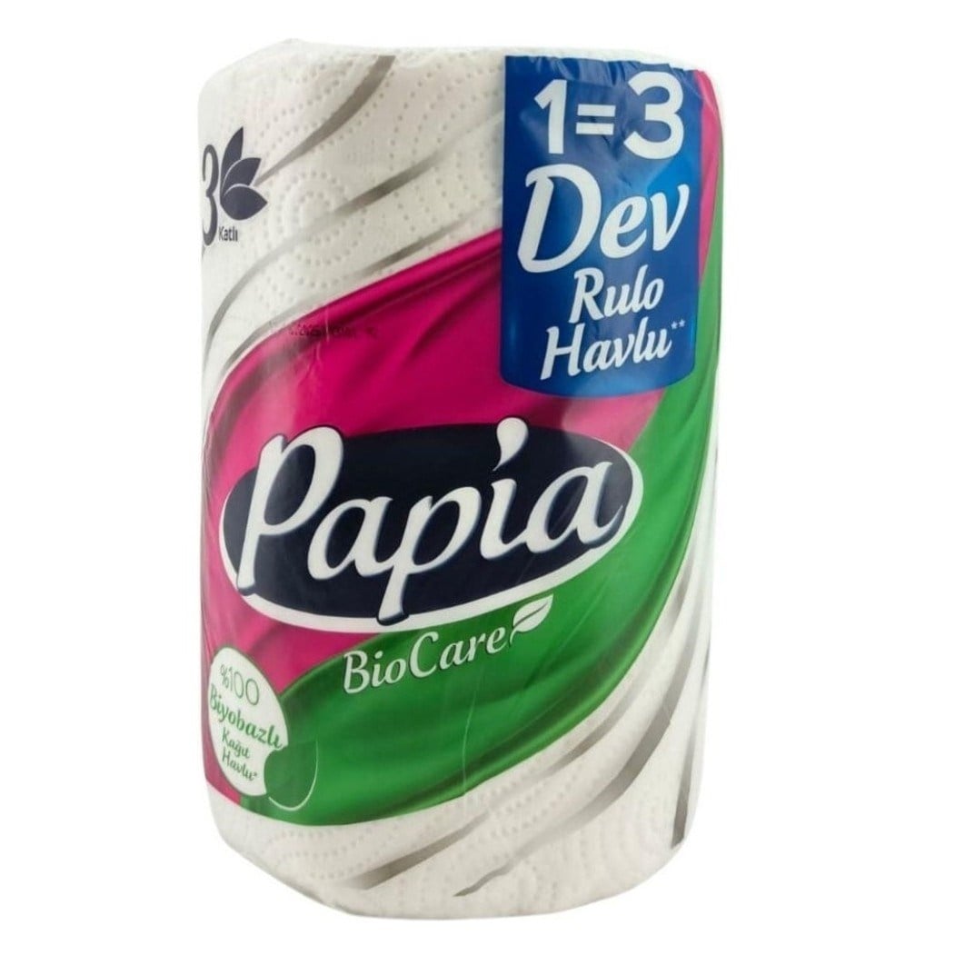 Papia Dev Havlu 1=3 Rulo x12 li Koli