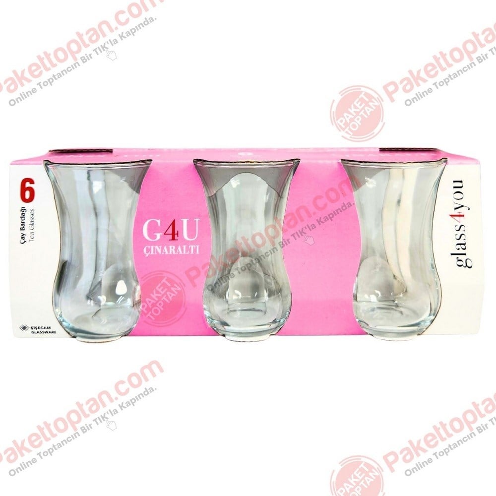 Paşabahçe G4U 42331 Çınaraltı Çay Bardağı 6 lı Paket 92 CC x12 li Koli