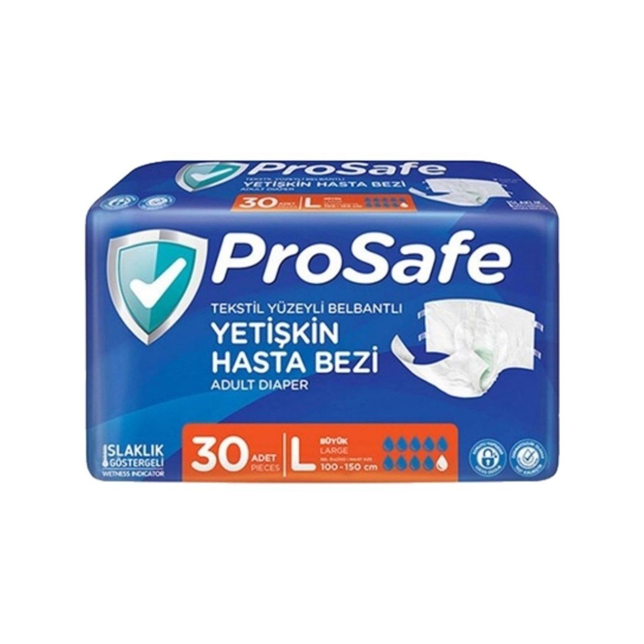 Prosafe Hasta Bezi Bel Bantlı Large 30 lu Paket