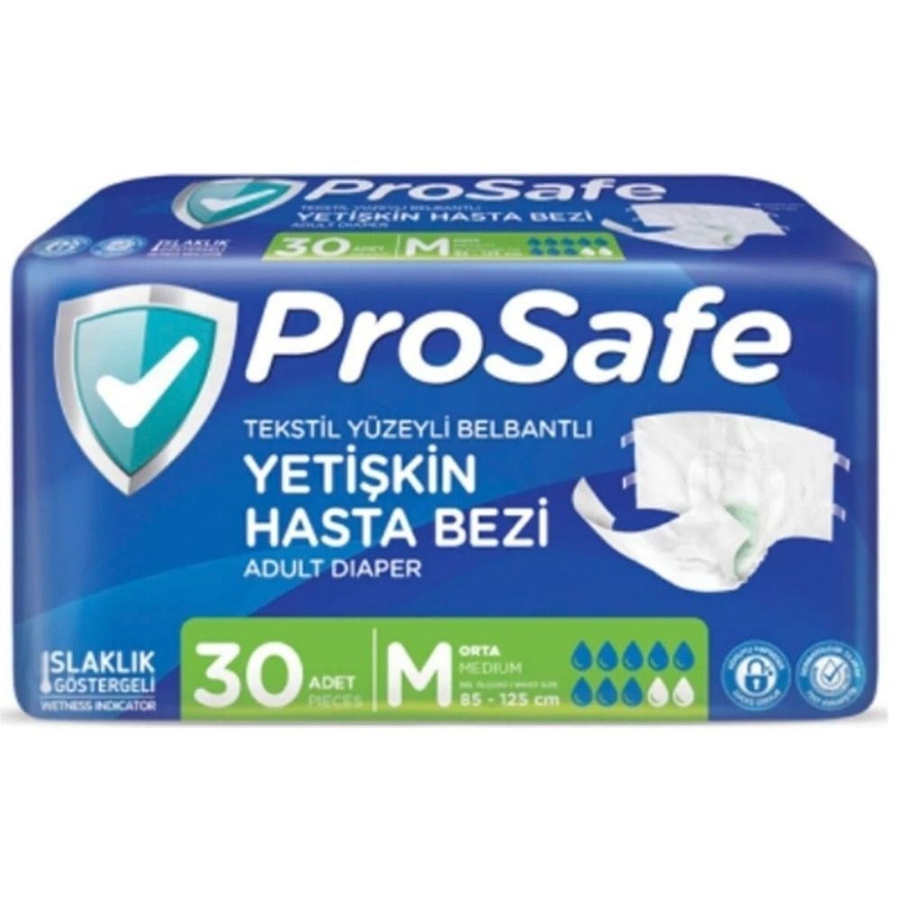 Prosafe Hasta Bezi Bel Bantlı Medium 30 lu Paket