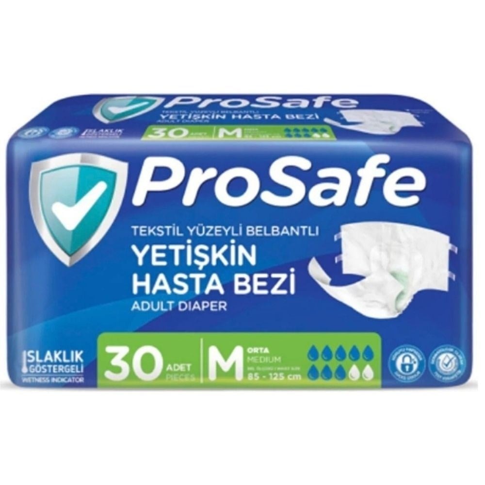 Prosafe Hasta Bezi Bel Bantlı Medium 30 lu Paket
