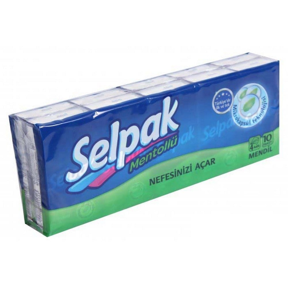 Selpak Cep Mendil Mentollü x10 lu Paket