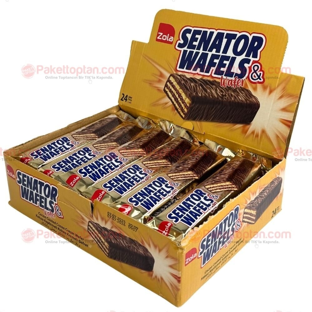 Senator Wafels Kakao Kaplamalı Gofret 20 Gr x24 lü Paket