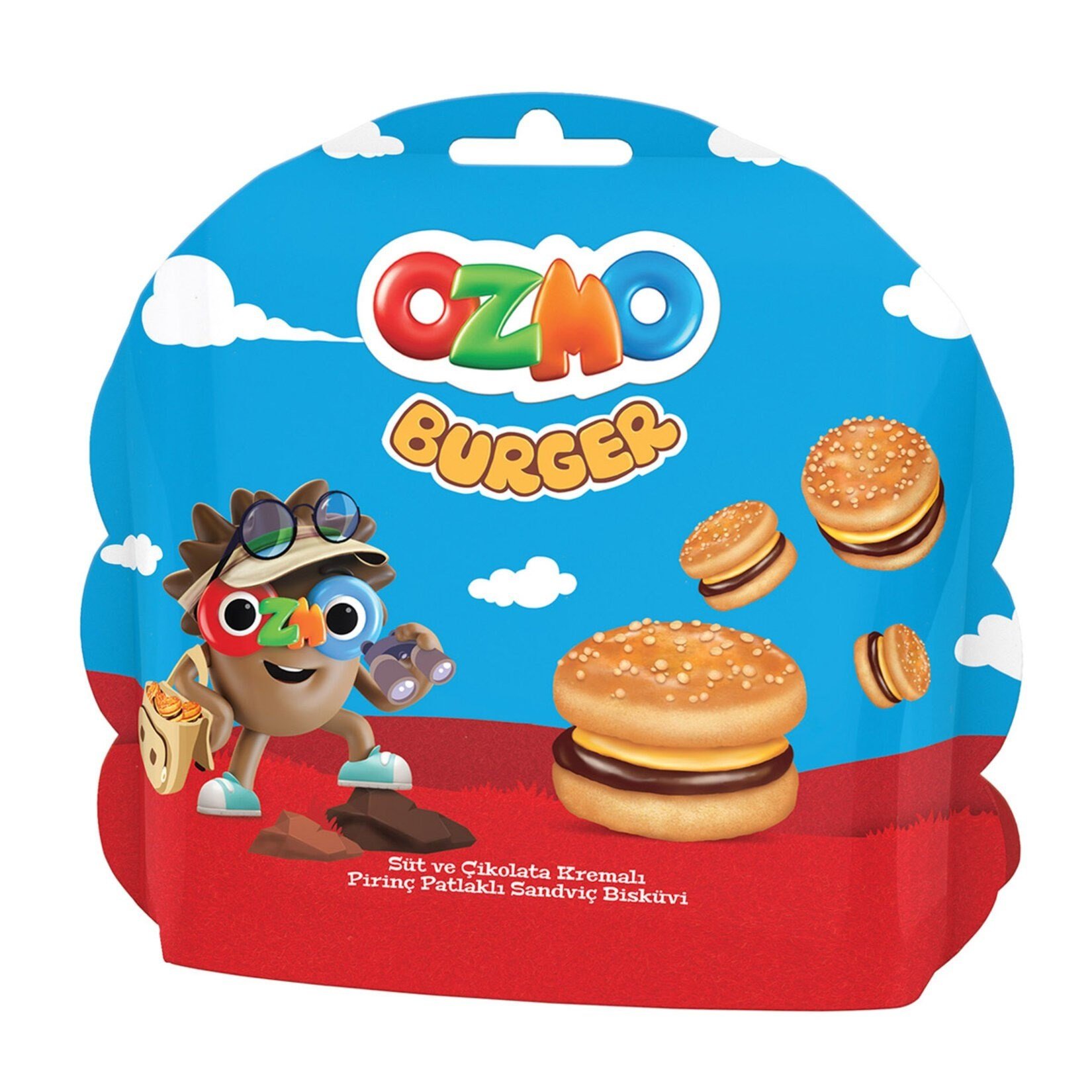 Şölen Ozmo Burger 36 Gr Bisküvi Süt ve Çikolata x24 lü Koli