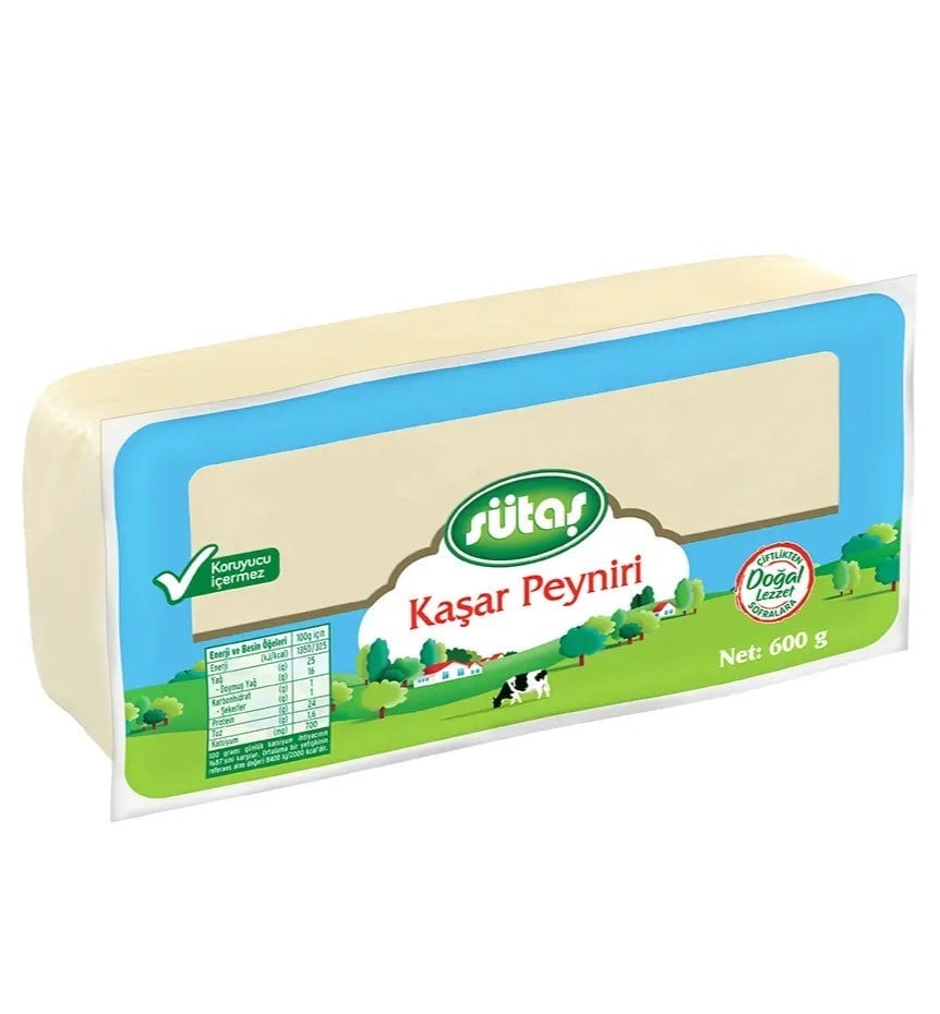 Sütaş Kaşar Peyniri 600 Gr
