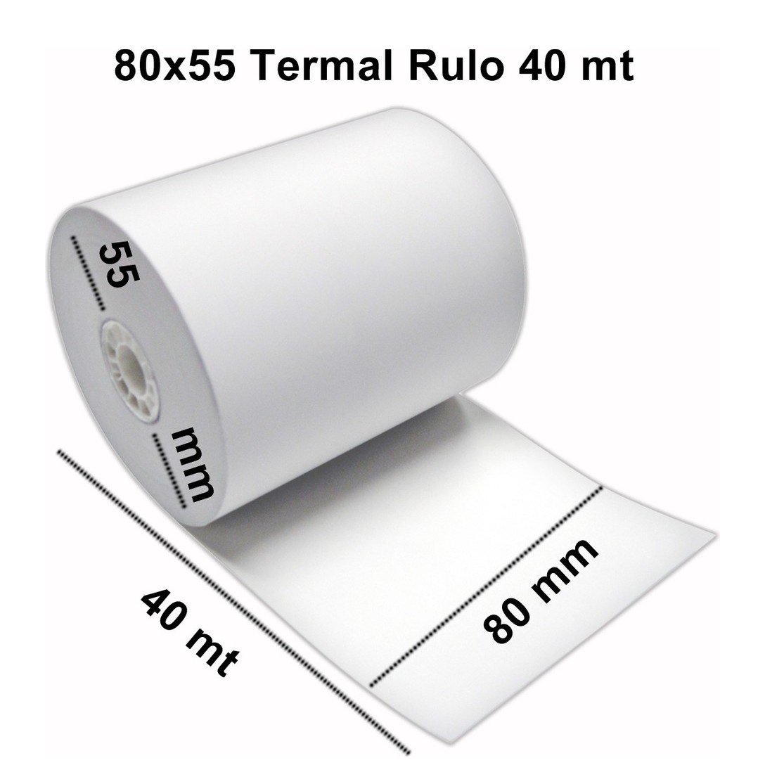 Termal Rulo 80 MM x 40 Metre 10 lu Paket