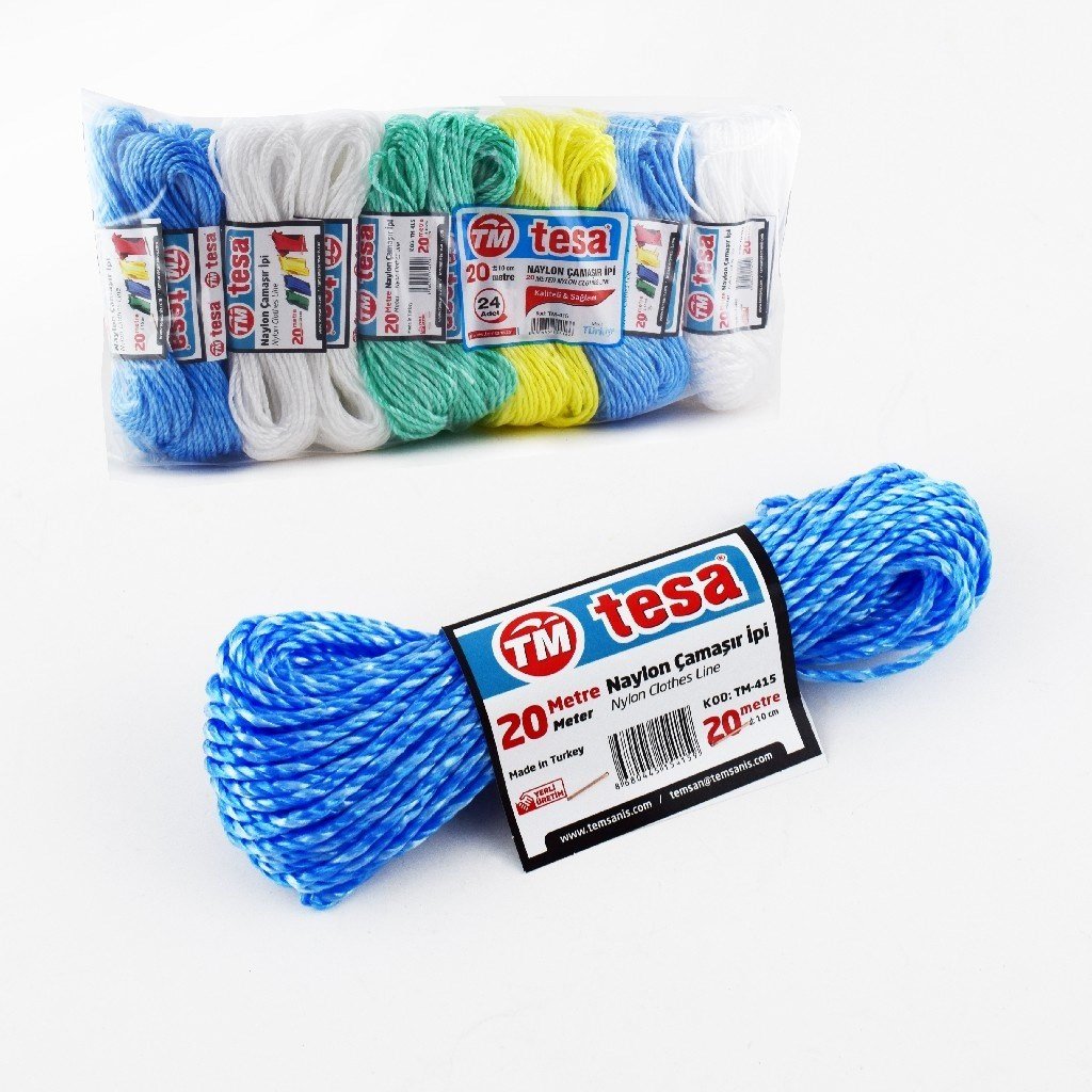 Tesa Çamaşır İpi 20 Metre x24 lü Paket