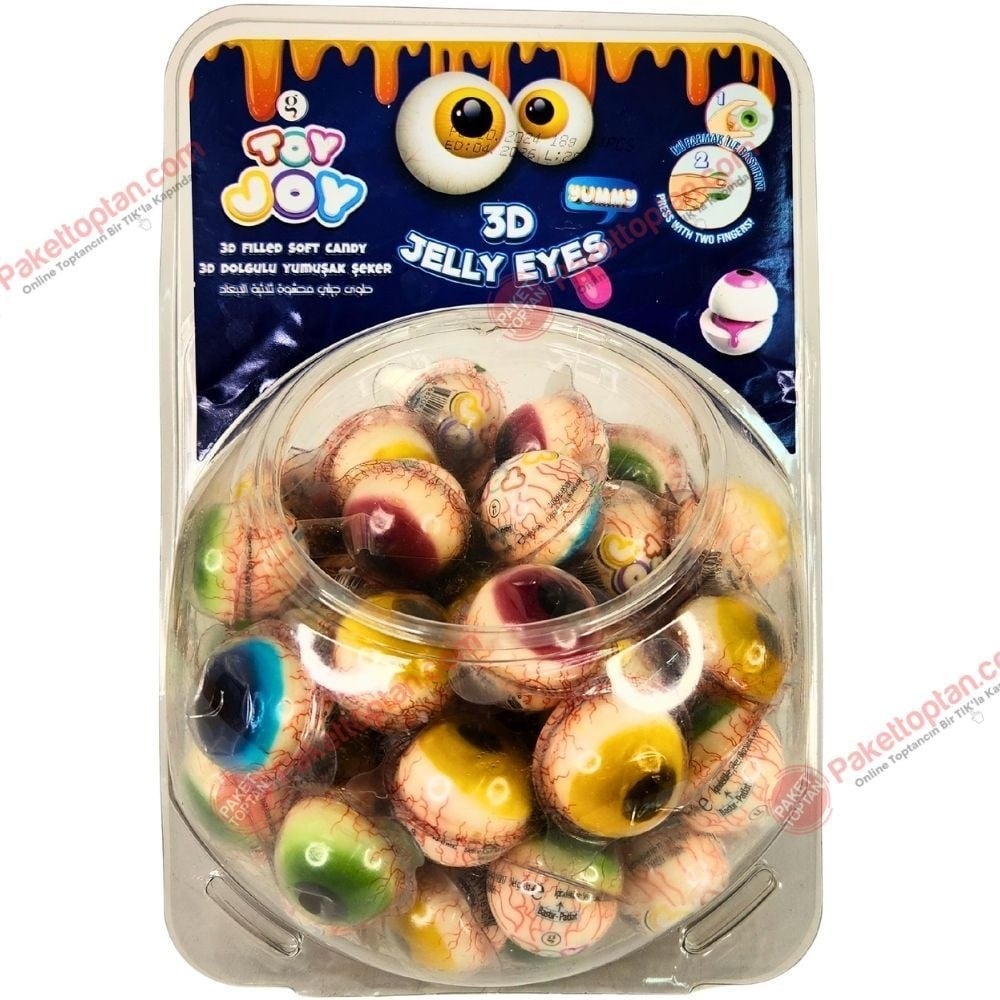 Toyjoy 3D Dolgulu Yumuşak Şeker 18 Gr 64 lü Kavanoz