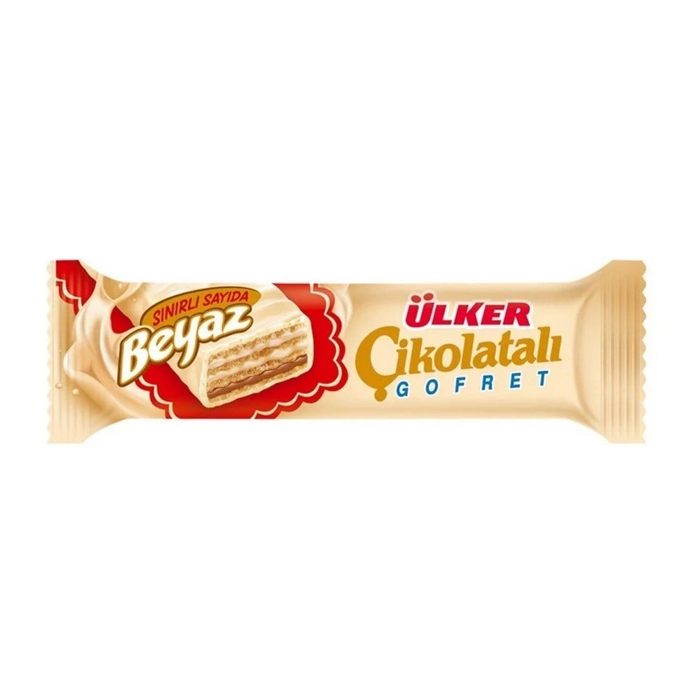 Ülker Çikolatalı Gofret Beyaz 35 Gr x24 lü Paket