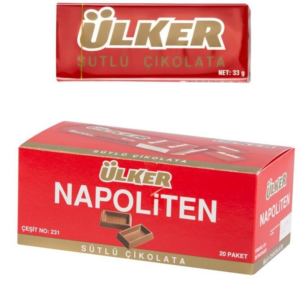 Ülker Napoliten Çikolata 33 Gr x20 li Paket