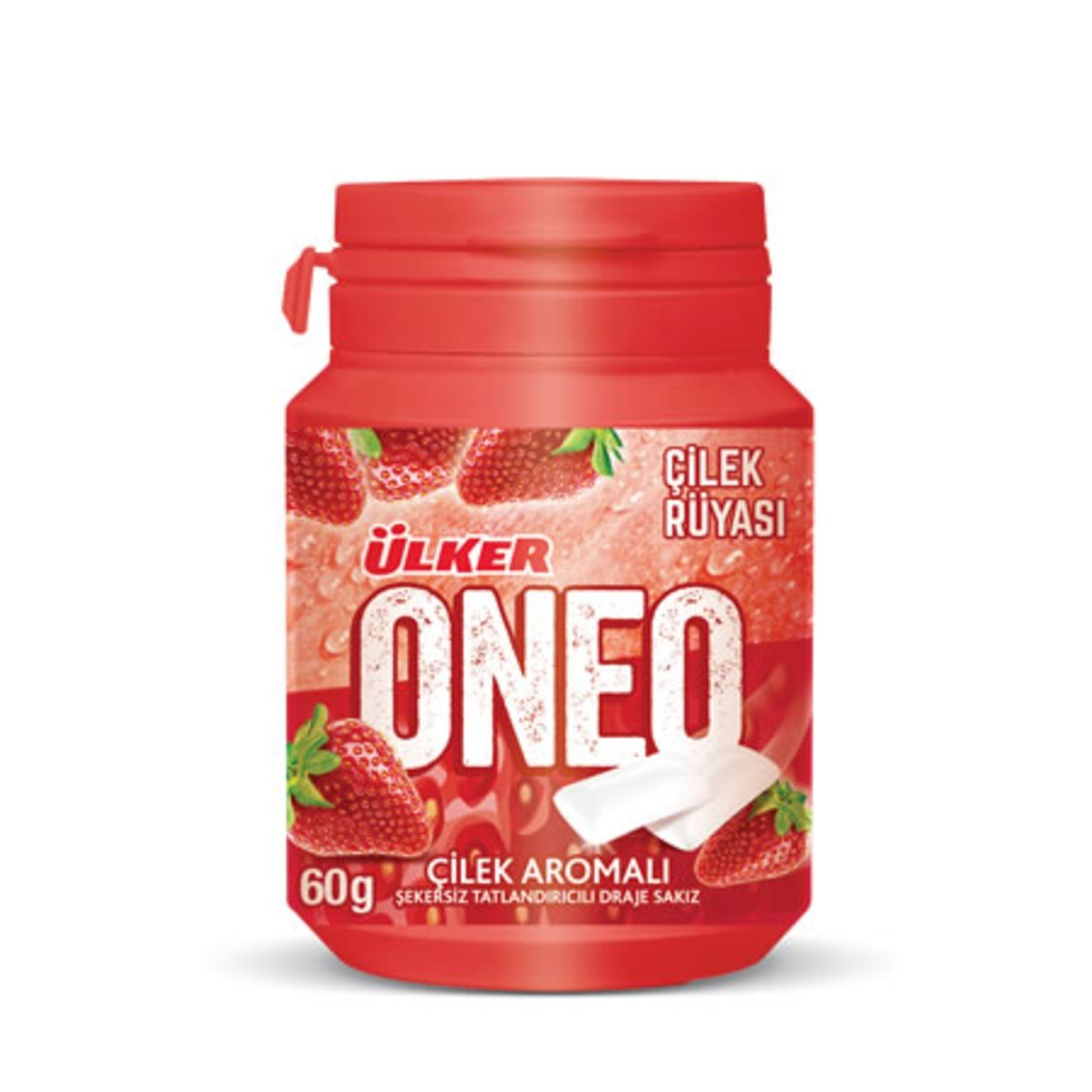 Ülker Oneo Draje Şişe 60 Gr Çilek x12 li Pk