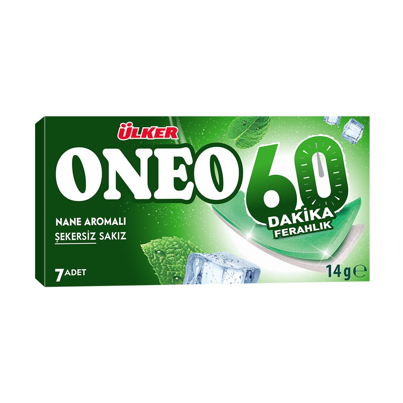 Ülker Oneo Slims 60 Dk Yeşil Nane Aromalı Sakız x27 li Paket