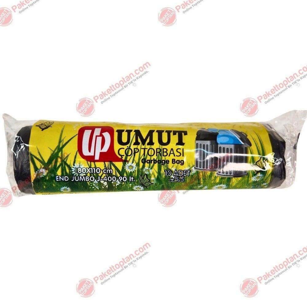 Umut Çöp Torbası Jumbo Boy 400 Gr 90 Lt 80x110 Cm 10 Adetli