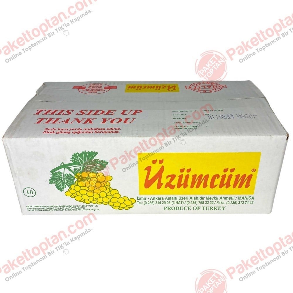 Üzümcüm Kuru Üzüm 10 No Dökme 5 kg lık Koli