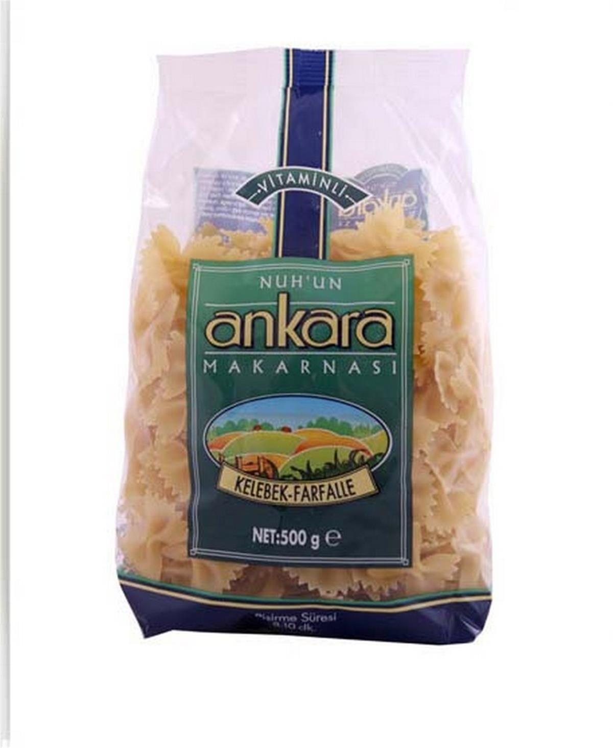 Ankara Makarna 500 gr Vitaminli Kelebek 