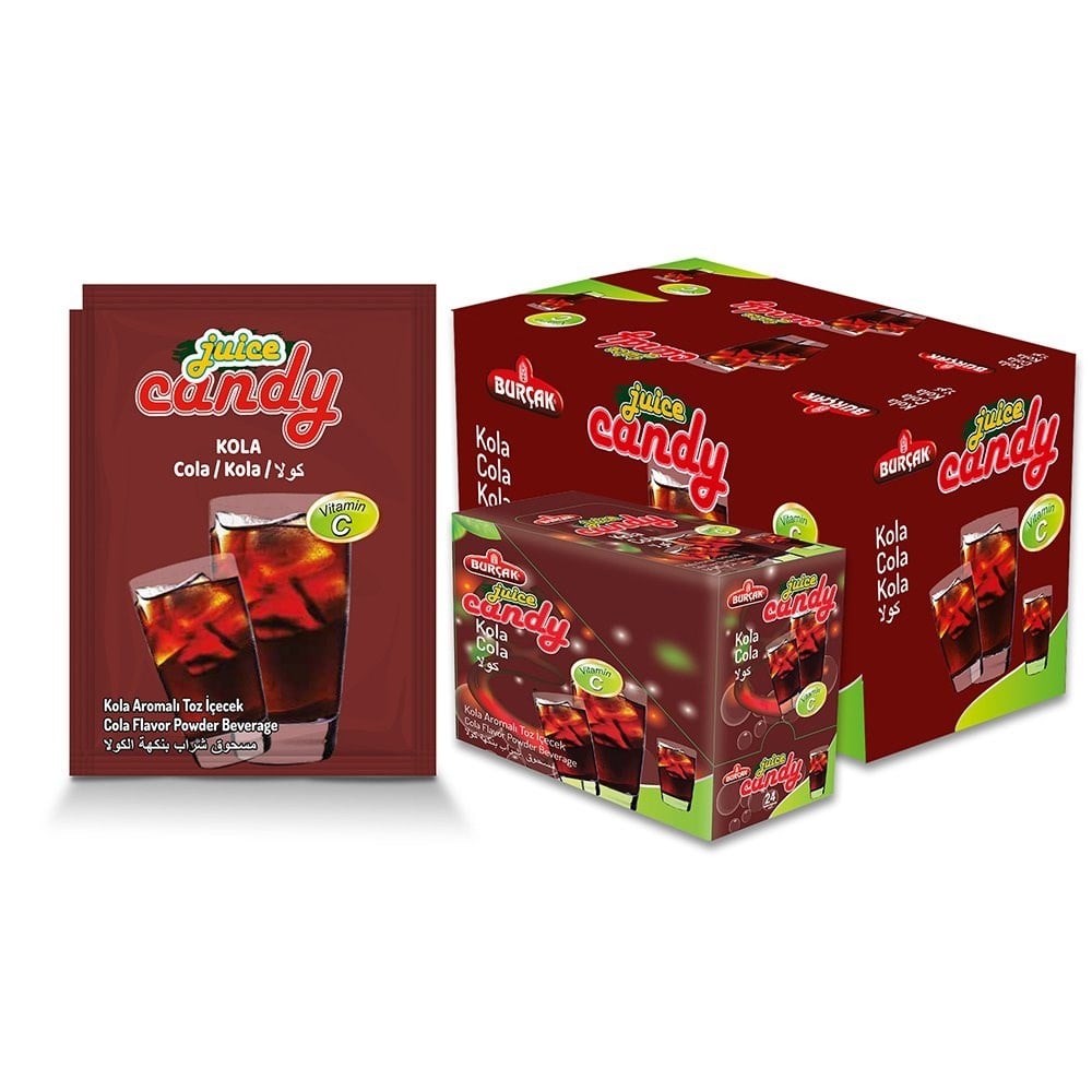 Burçak Fresh 9 gr Kola Aromalı Toz İçecek  x24 lü Paket
