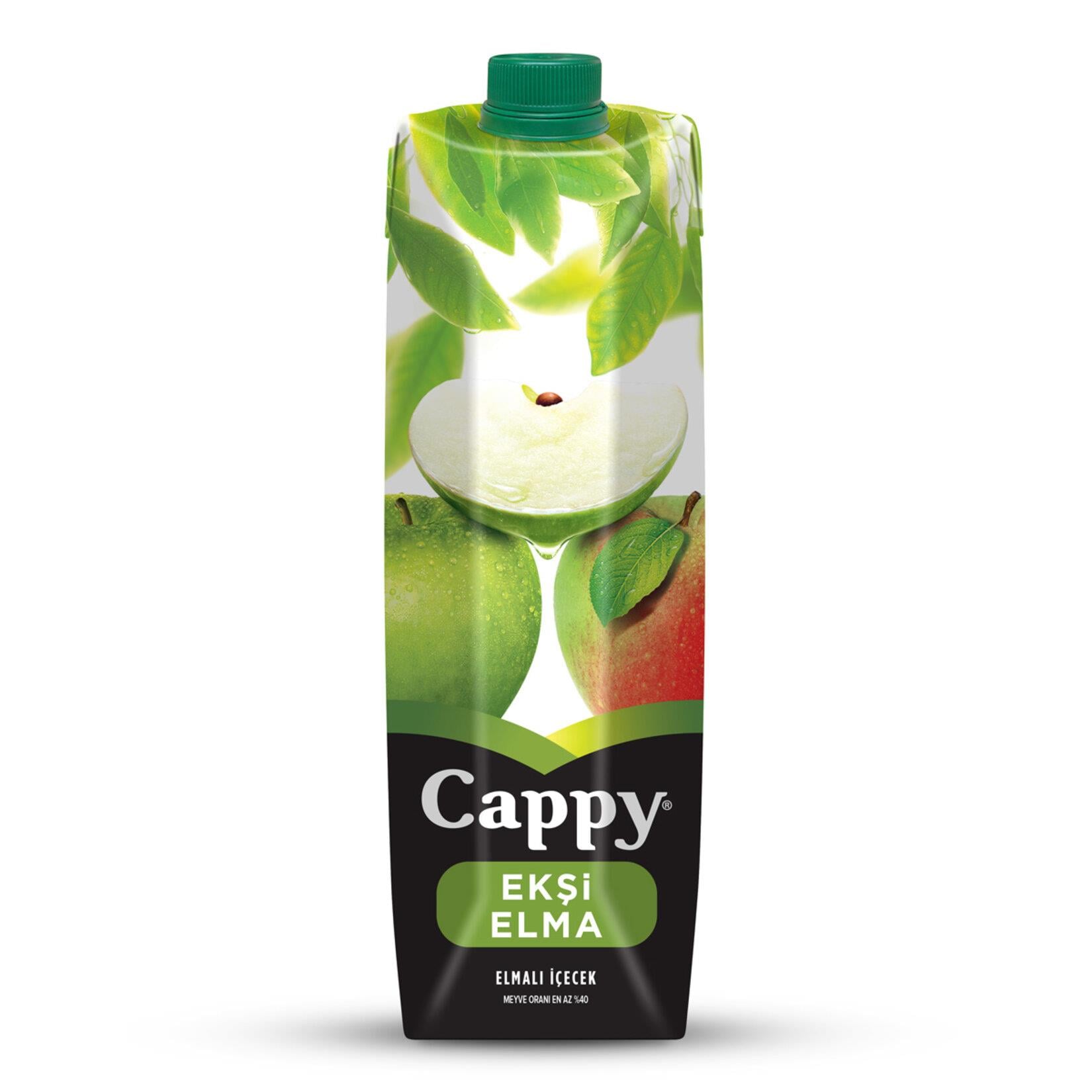 Cappy 1 Lt Ekşi Elmalı İçecek x12 li Koli