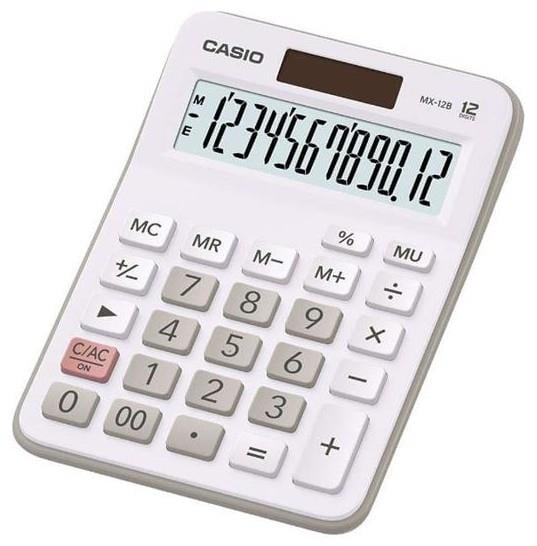 Casio Hesap Makinesi MX-12B-WE Beyaz