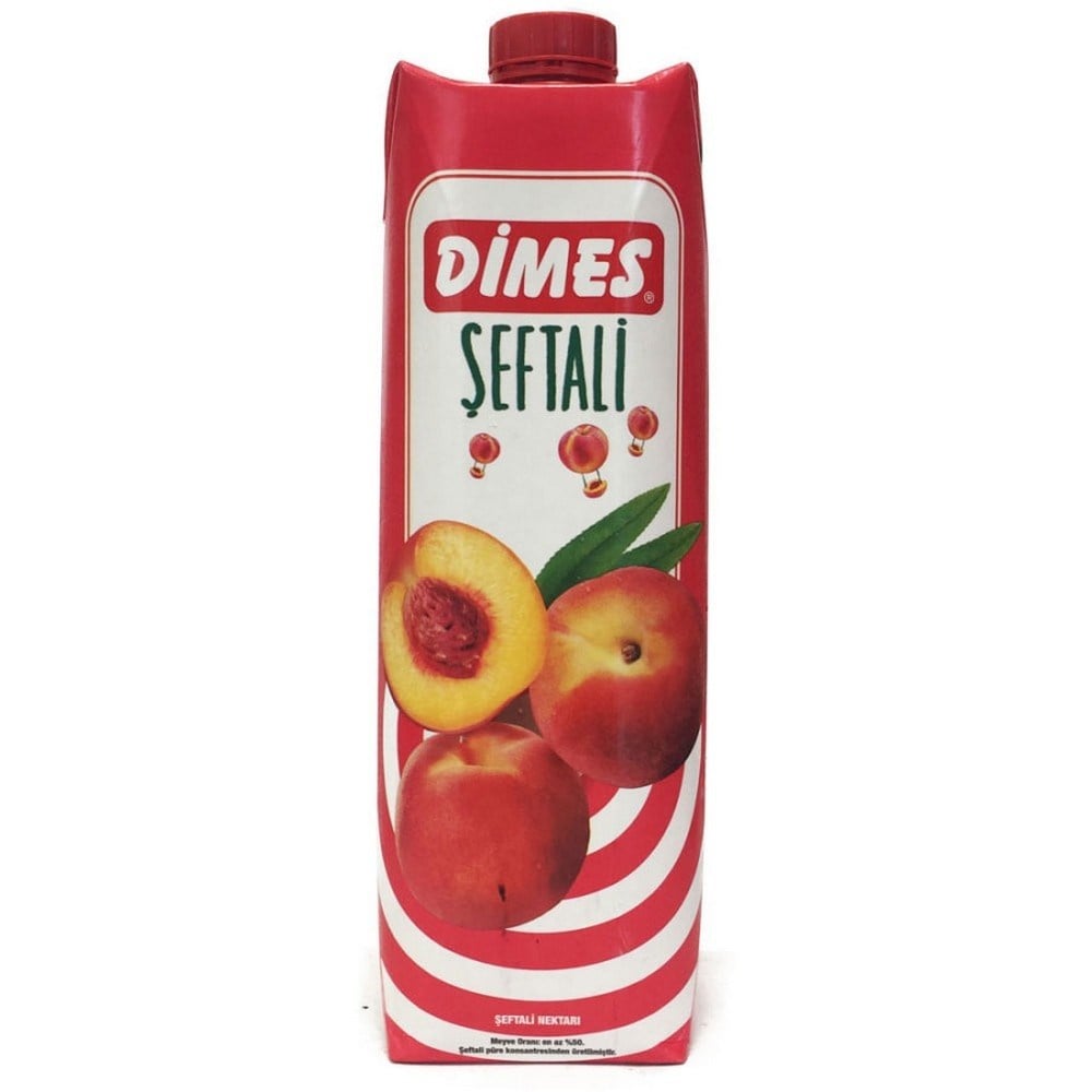 Dimes 1 lt Şeftali Nektarı x12 li Koli