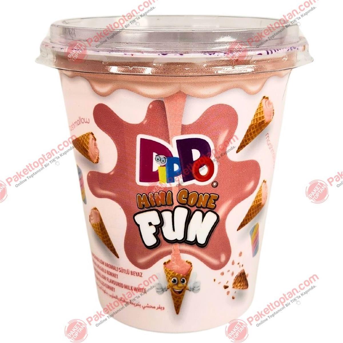 Dippo Mini Cone Marshmallow 70 Gr