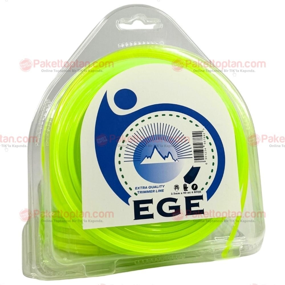 Ege Tırpan Misinası 3,5 mm 40 Mt 6 Köşe Sarı