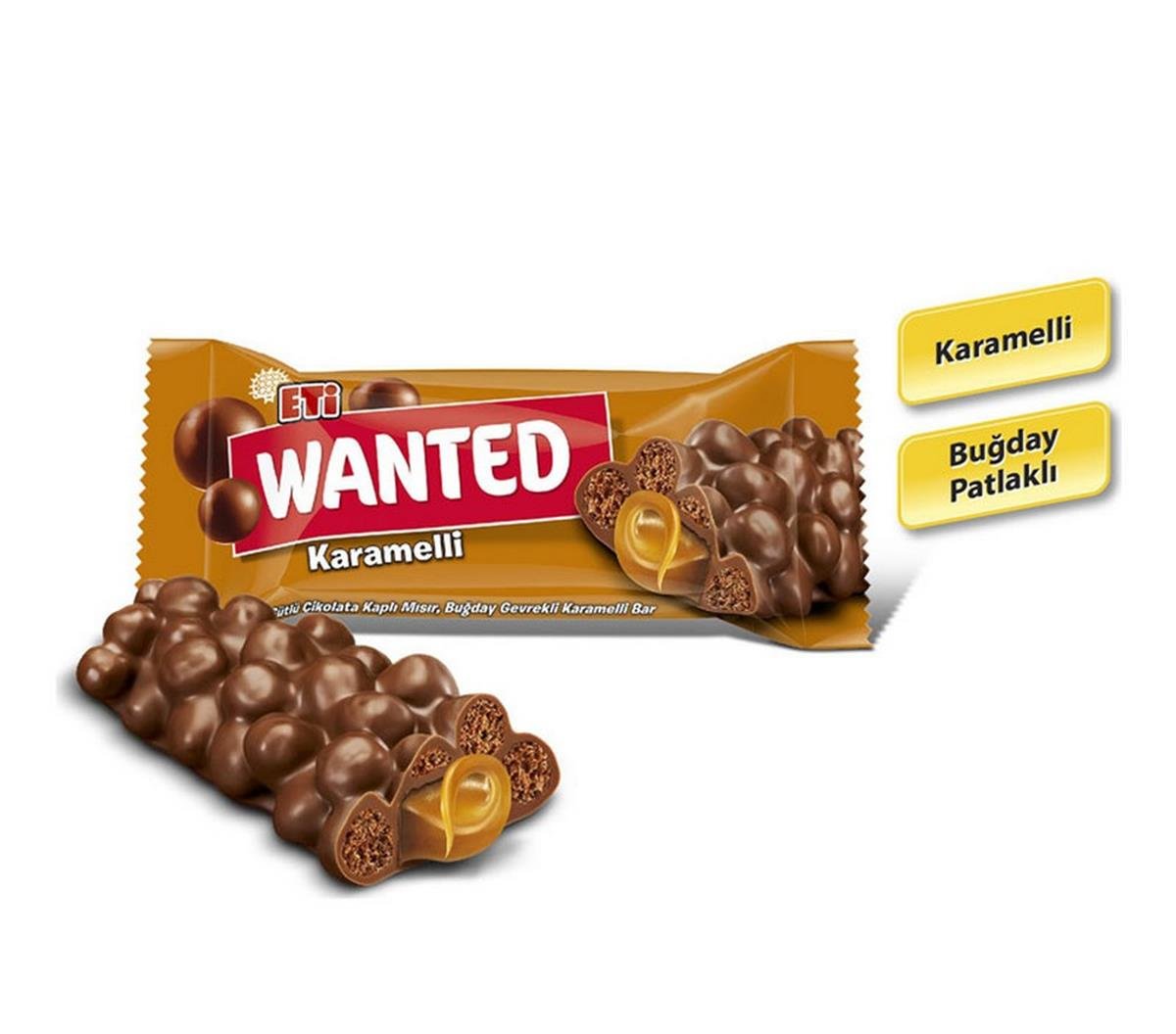 Eti Wanted Karamelli Çikolata 22 Gr 