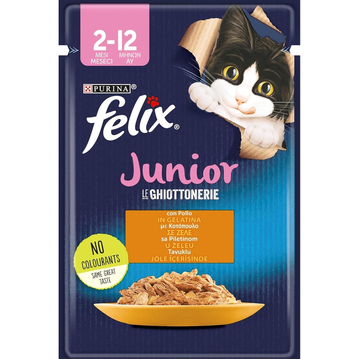 Felix 85 Gr Junior Tavuk Etli Yaş Kedi Maması