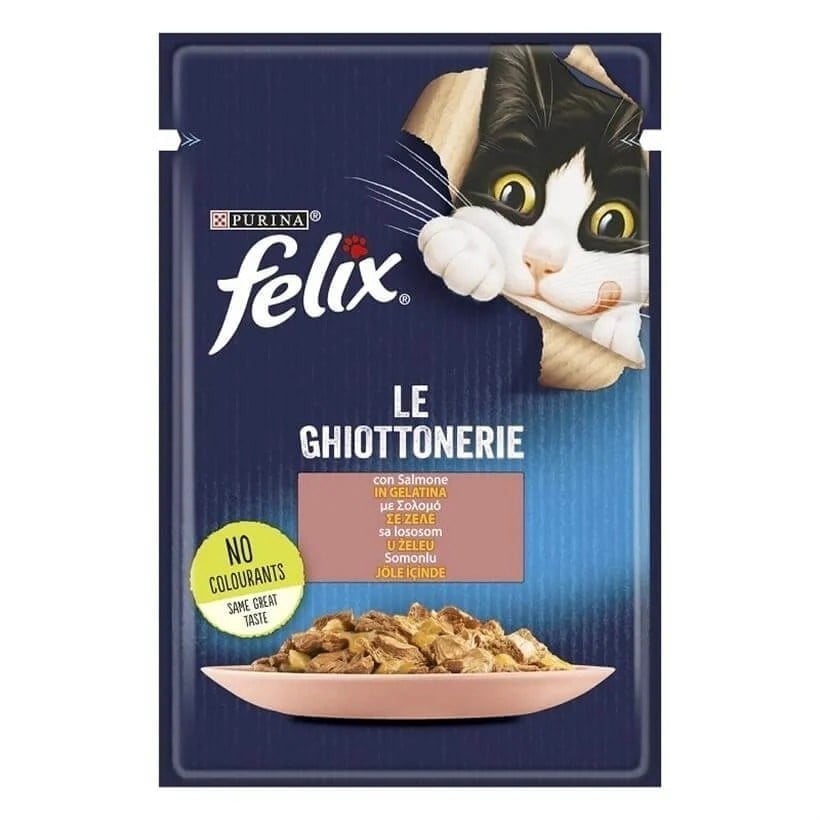 Felix 85 Gr Somonlu Yaş Kedi Maması