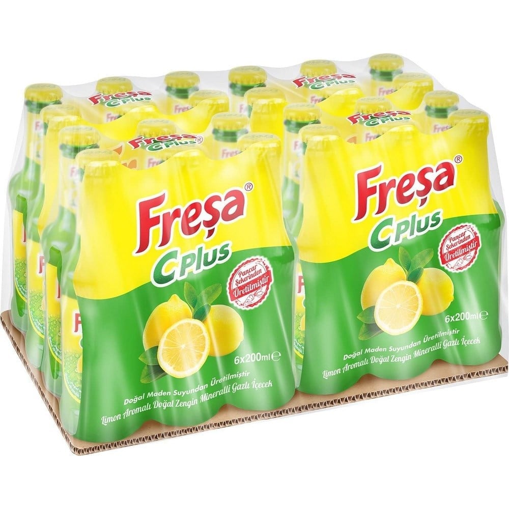 Freşa C-Plus Limon Aromalı Maden Suyu 200 Ml  x24 lü Koli